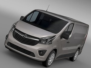 opel vivaro van 2015 3d model