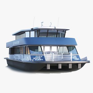 New York East River Ferry 3D model