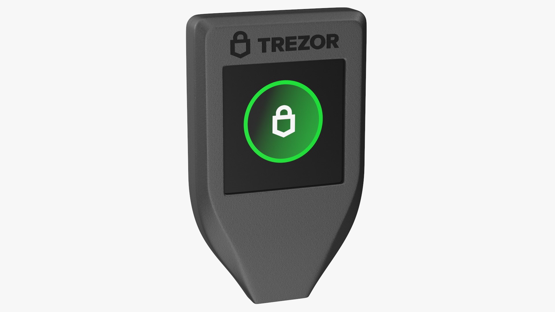 Trezor Cryptocurrency Wallet 3D model preview