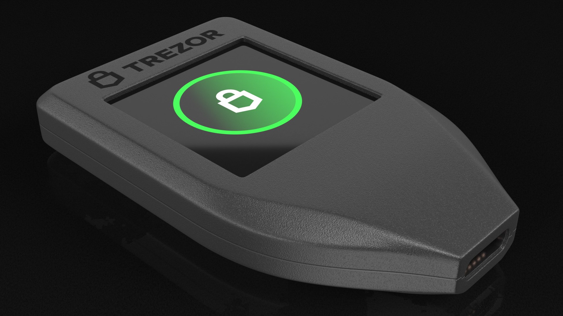 3D Trezor Cryptocurrency Wallet Model - TurboSquid 1900336