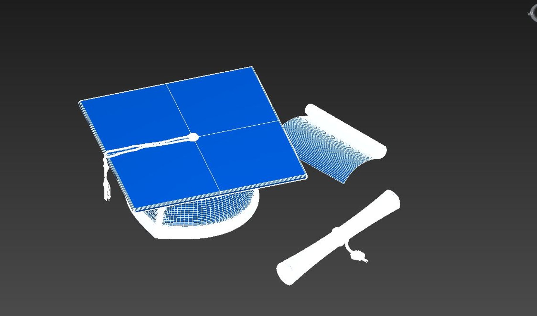 Graduation Set 3D - TurboSquid 1789890