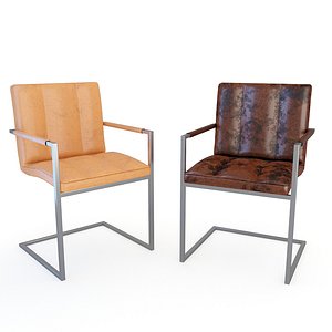 3D leather chair model