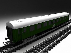 deutch bahn 2nd class 3d model
