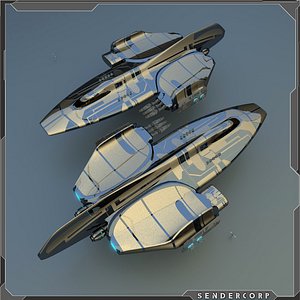 spaceship 3d model