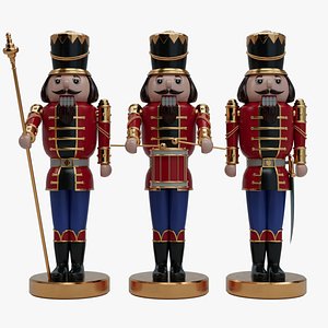 NUTCRACKER SET of 3 3D model