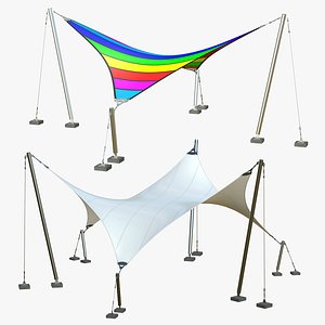 Tensile Structures Architecture model