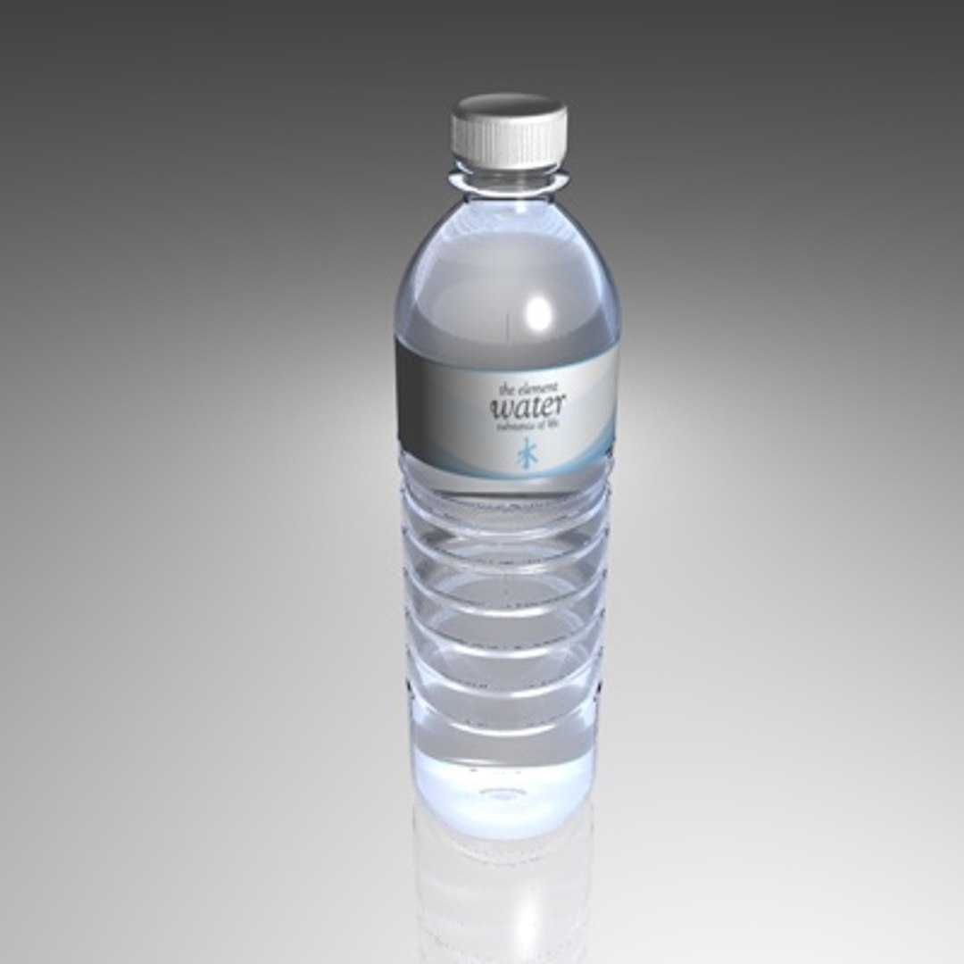 water bottle 3d model