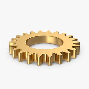 3D Golden Gear model
