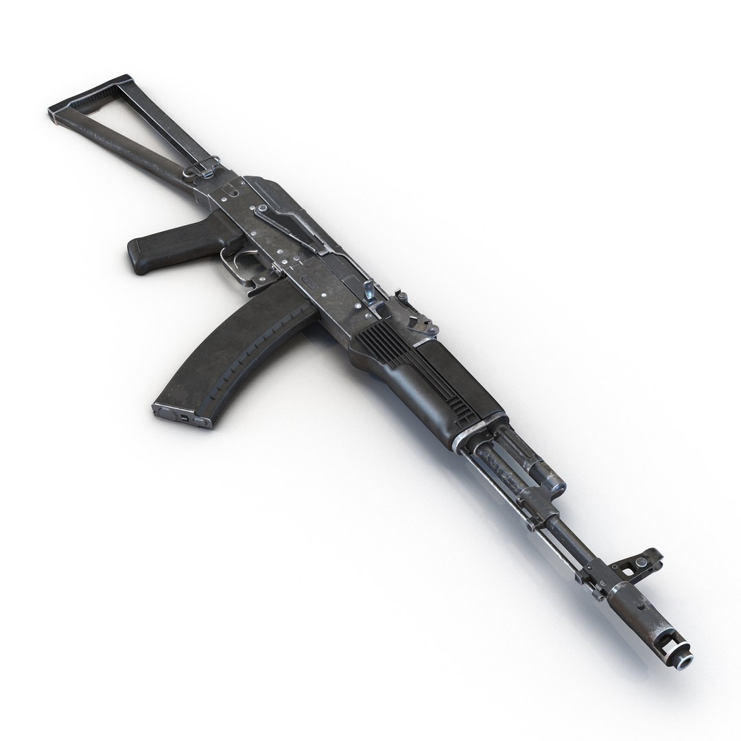 Assault Rifle AKS 74 3D Model preview