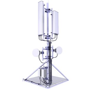 Roof GSM Cell Tower Station 6