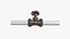 Pipe valve 3D model