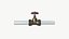 Pipe valve 3D model