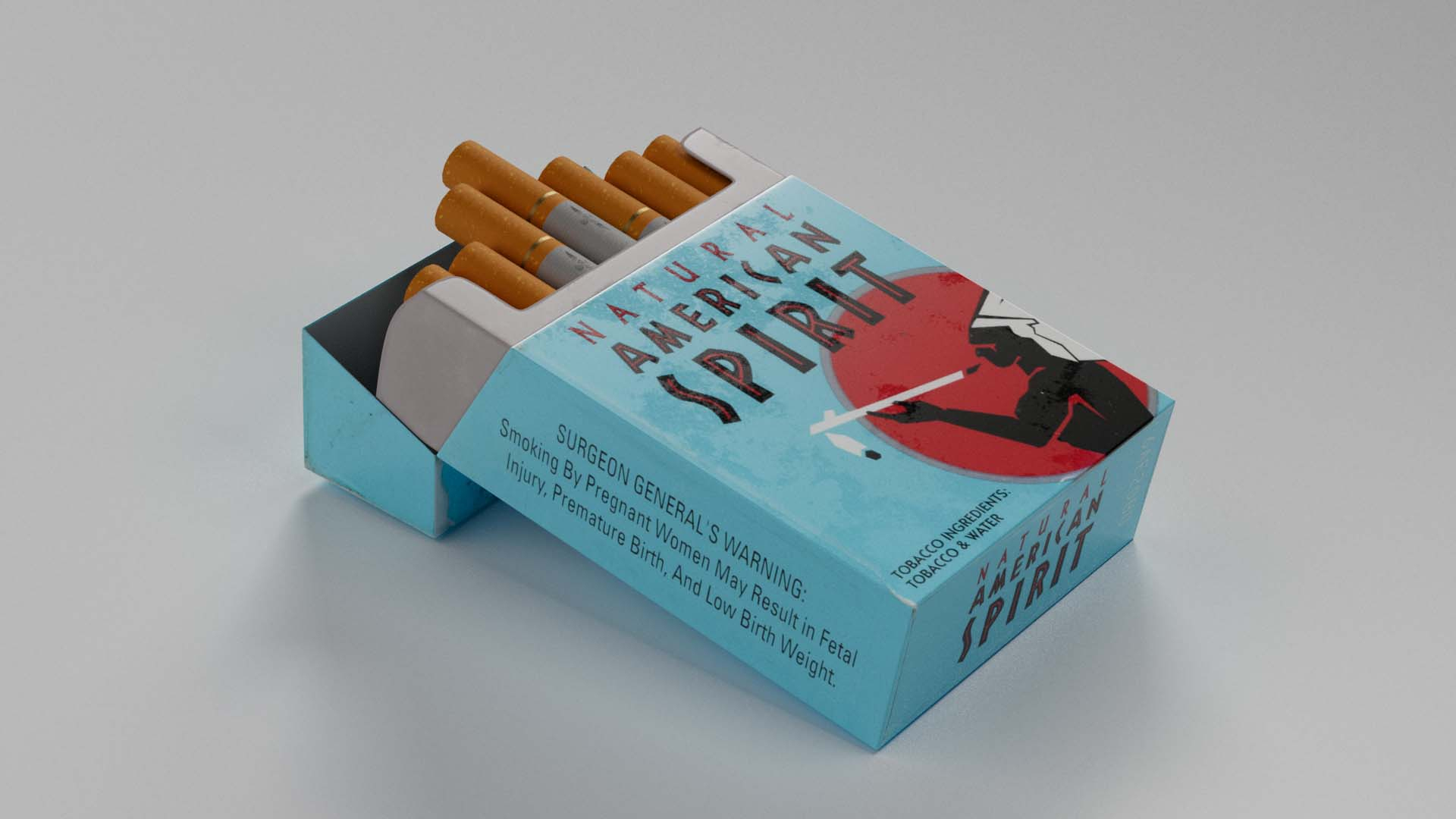 American Spirit Cigarettes 3D model - TurboSquid 2053458