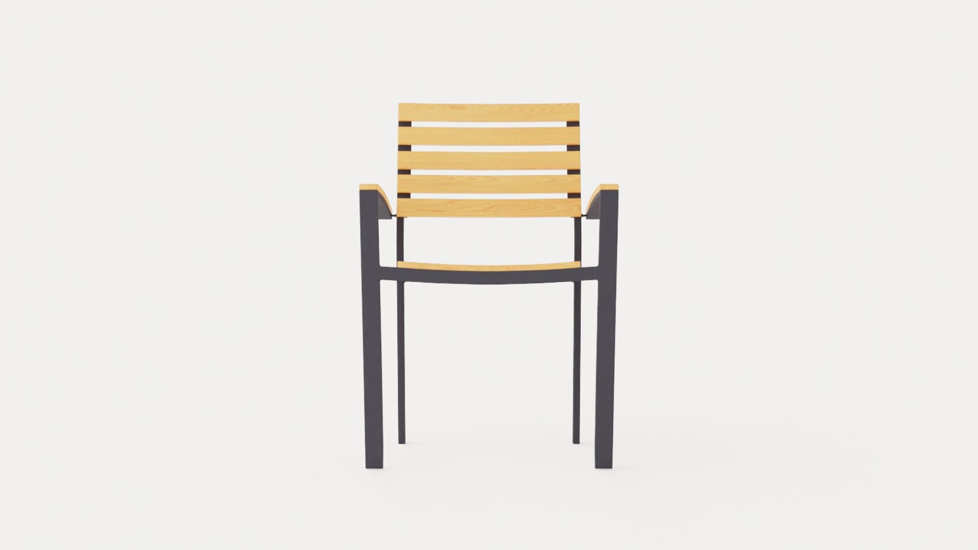 Bay Stacking Chair 3D Model - TurboSquid 2241855