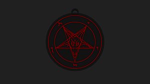3D baphomet - Satan - Amulet