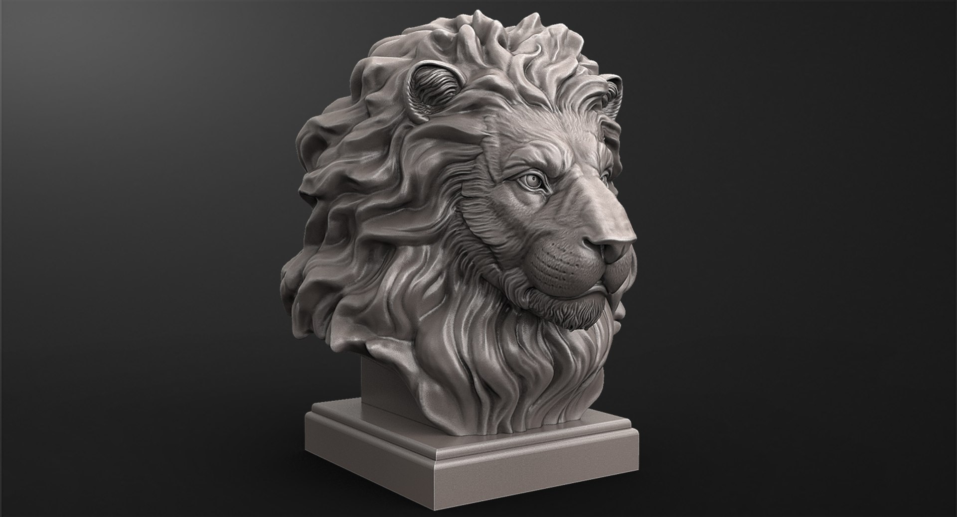 3d Animal Lion Head