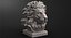 Lion Head Sculpture for 3d Printer