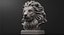 Lion Head Sculpture for 3d Printer
