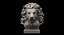 Lion Head Sculpture for 3d Printer