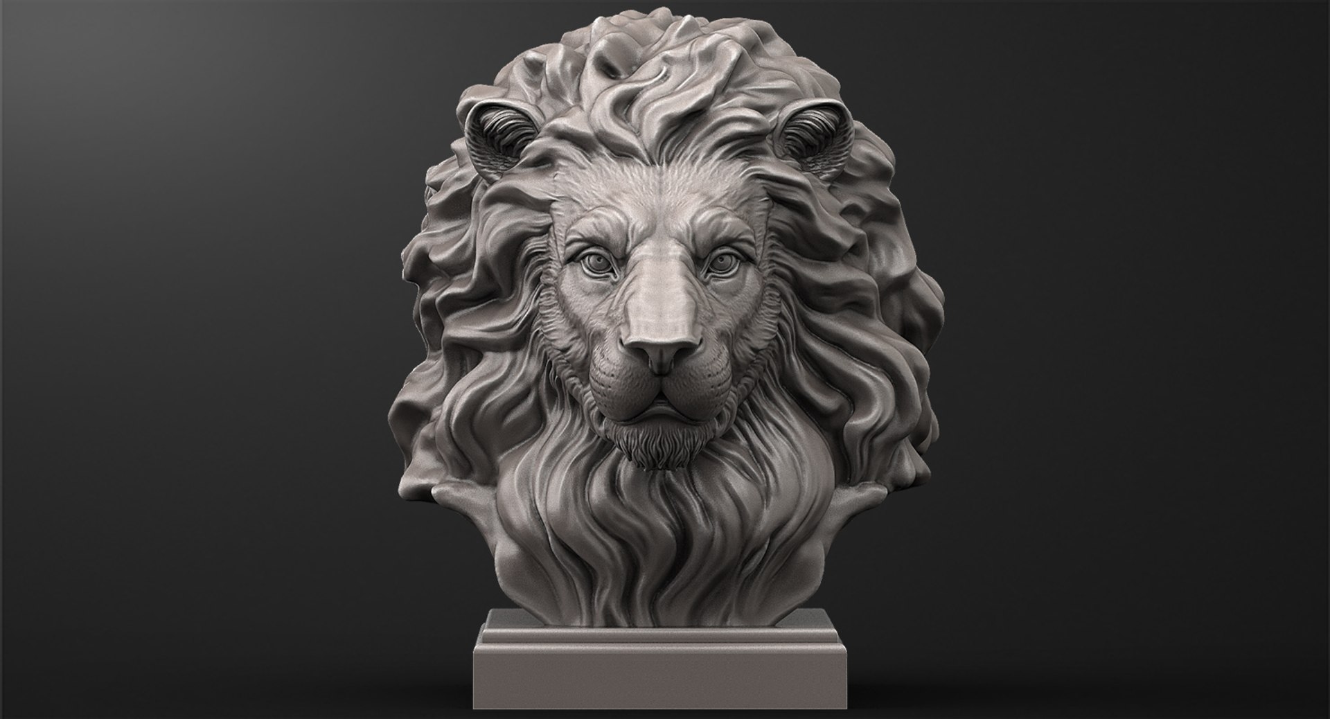 Фото головы льва в проекции 3d 3d Animal Lion Head