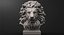 Lion Head Sculpture for 3d Printer