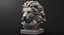 Lion Head Sculpture for 3d Printer