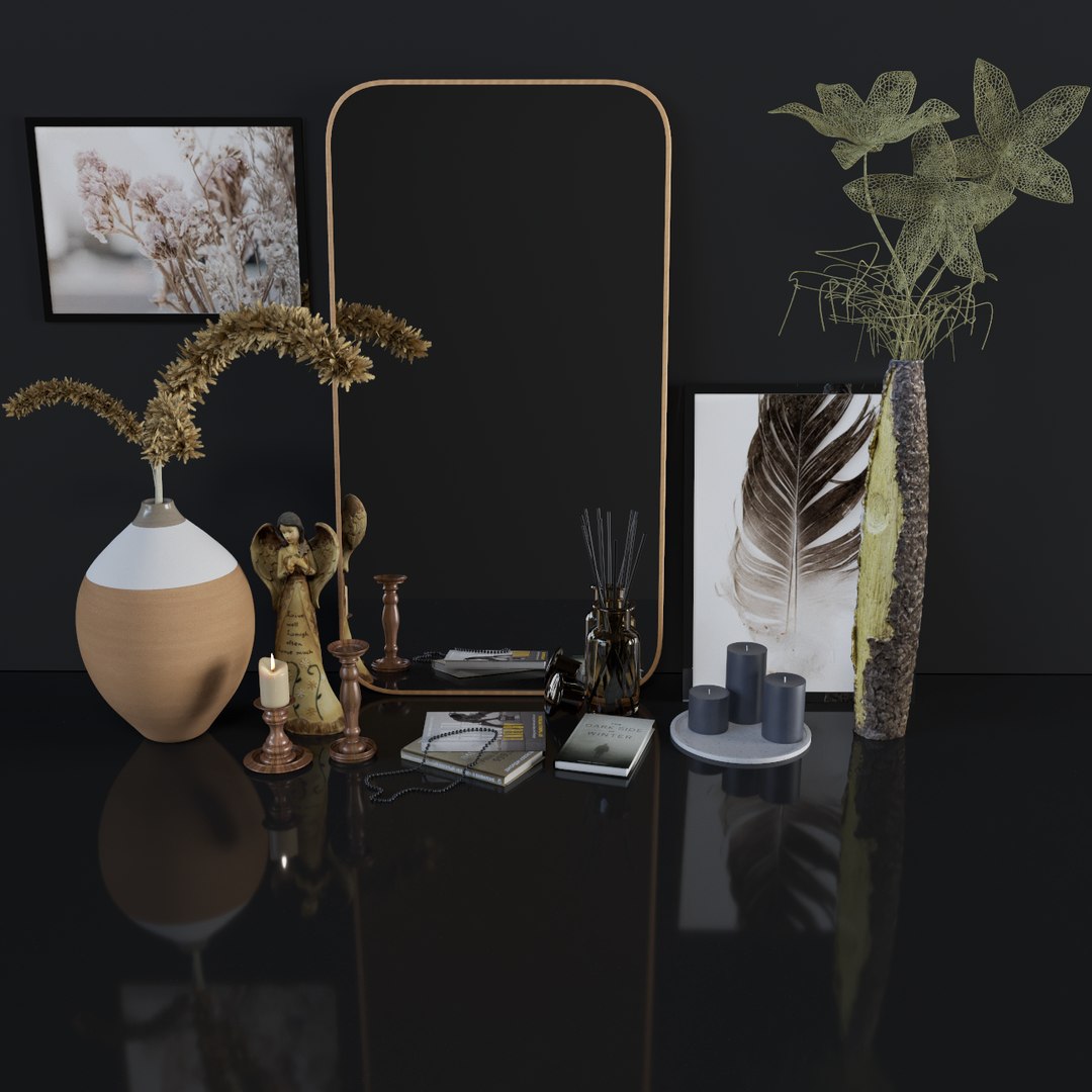 Decorative Set 02 Model - TurboSquid 1905295