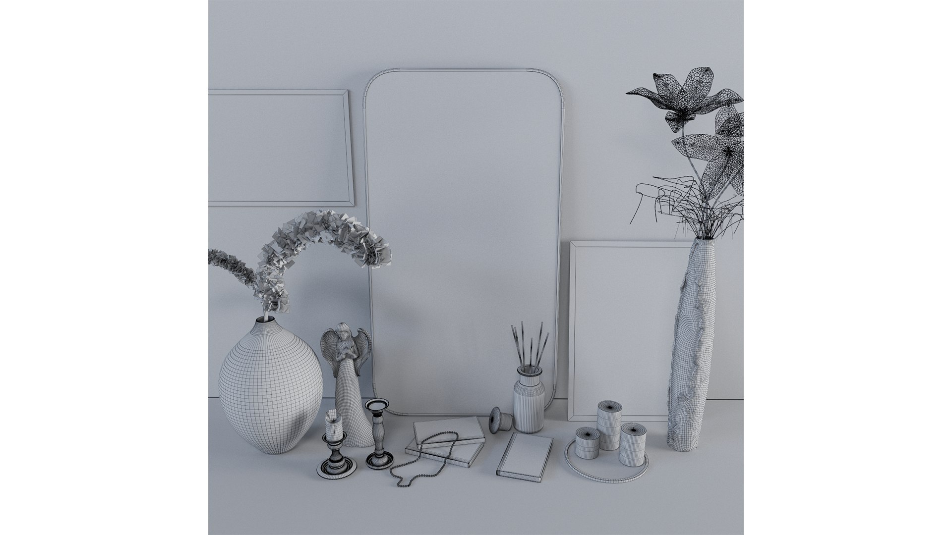 Decorative Set 02 Model - TurboSquid 1905295