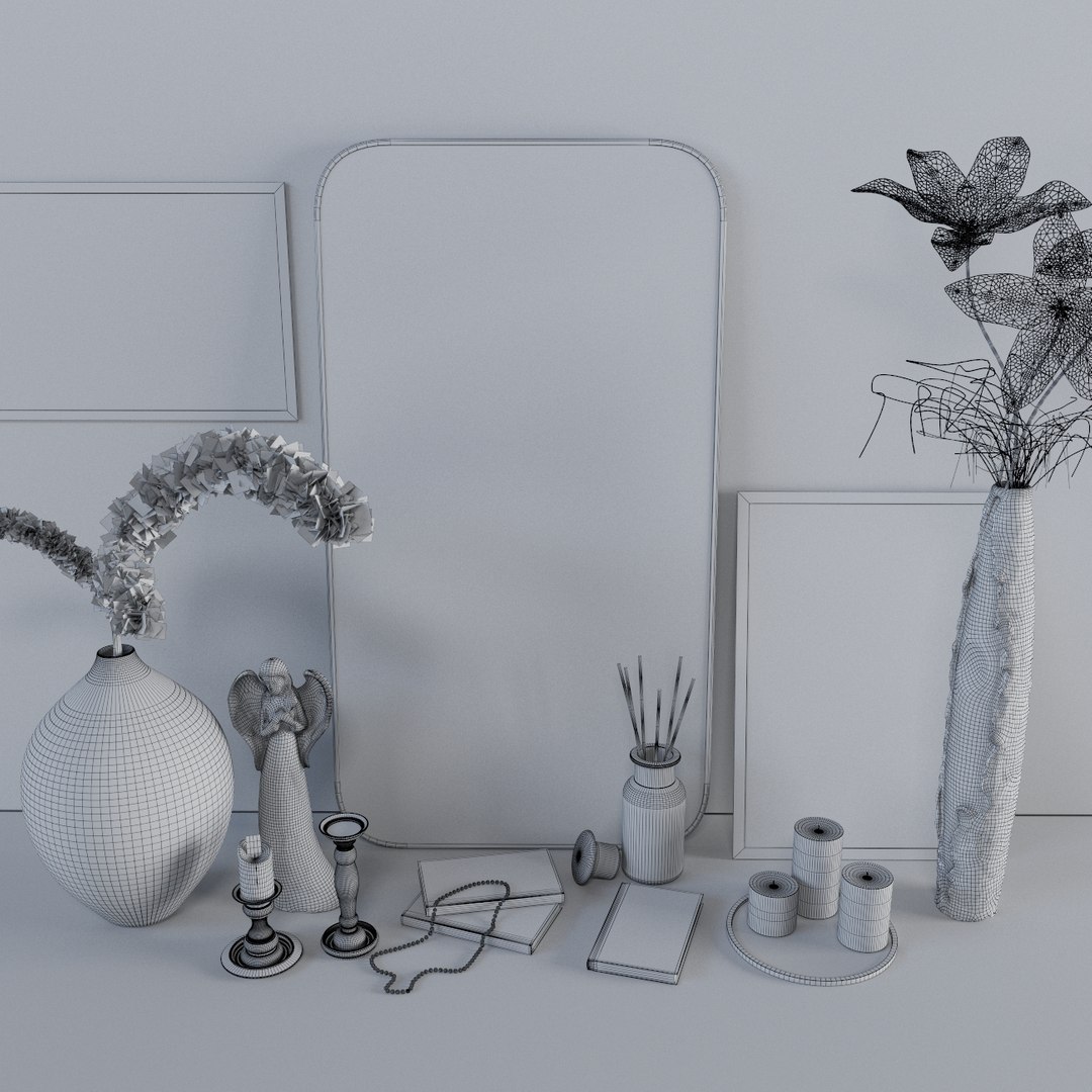Decorative Set 02 Model - TurboSquid 1905295
