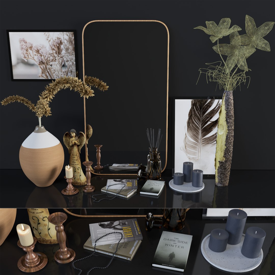 Decorative Set 02 Model - TurboSquid 1905295
