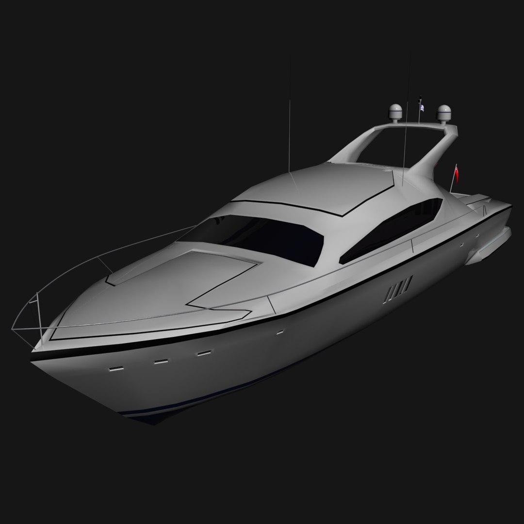 Small Yacht 3d Model