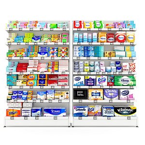 3D Tissue and Toilet Papers Display LB 26