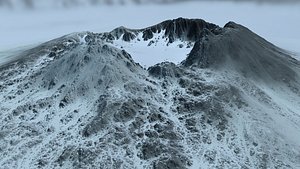snow mountain 3d model