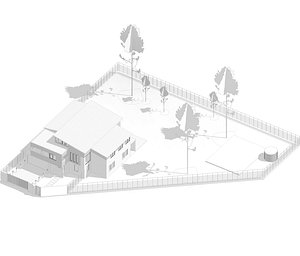 single house revit architecture 3D model