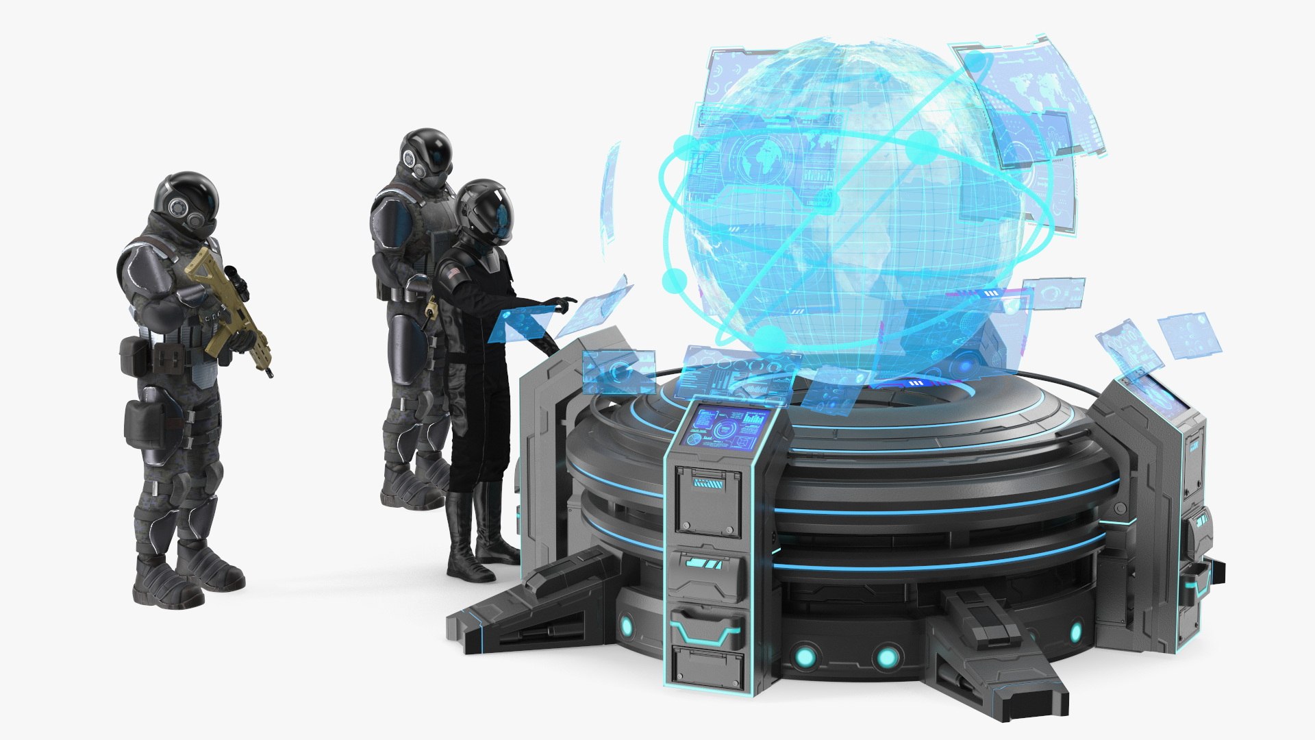 3D Captains Holo Command Table - TurboSquid 2292361