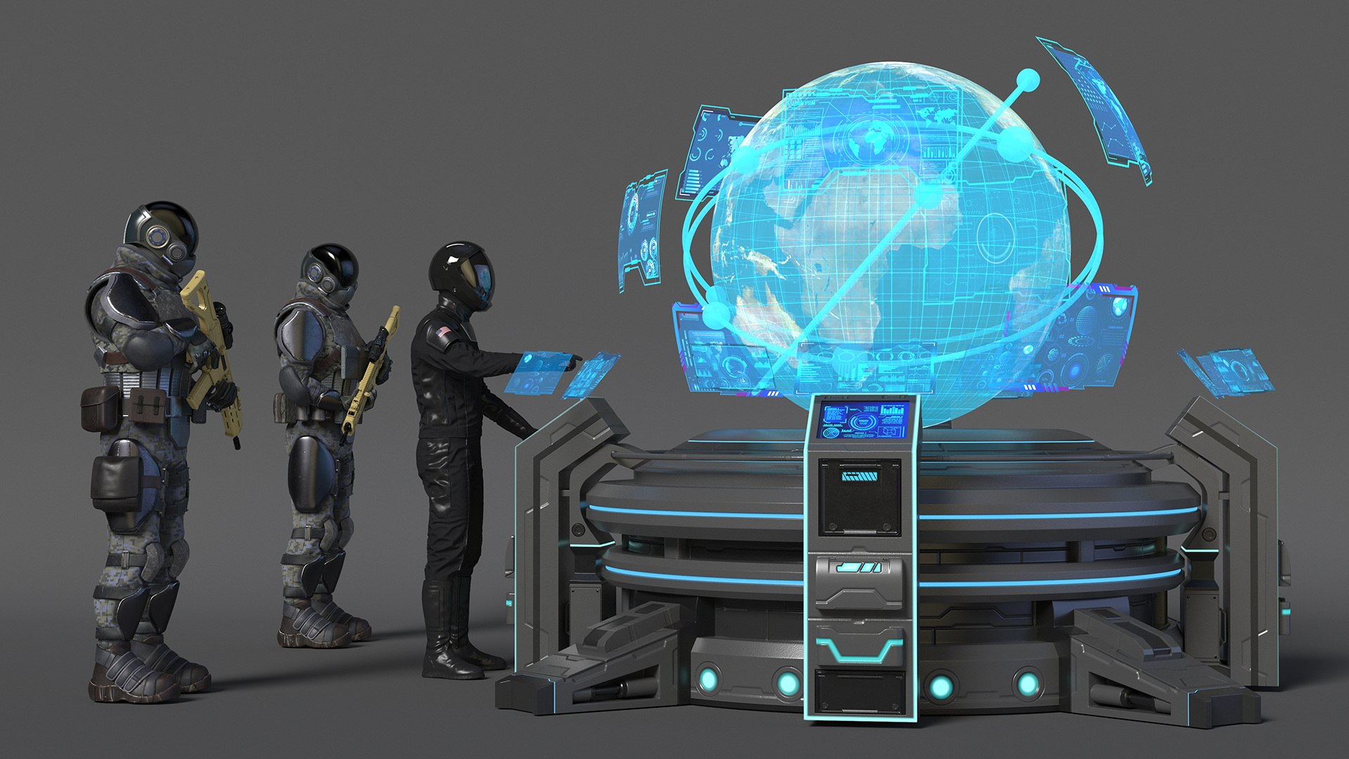 3D Captains Holo Command Table - TurboSquid 2292361