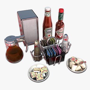 3ds max breakfast condiments