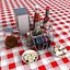 3ds max breakfast condiments