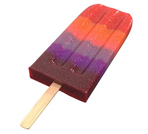 Layered Ice Lolly Popsicle Pop PBR 1