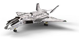 3D Jet Fighter Substance Painter Files Attached 8K Textures model