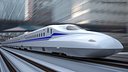 N700S Shinkansen High Speed Train with Interior on Railway