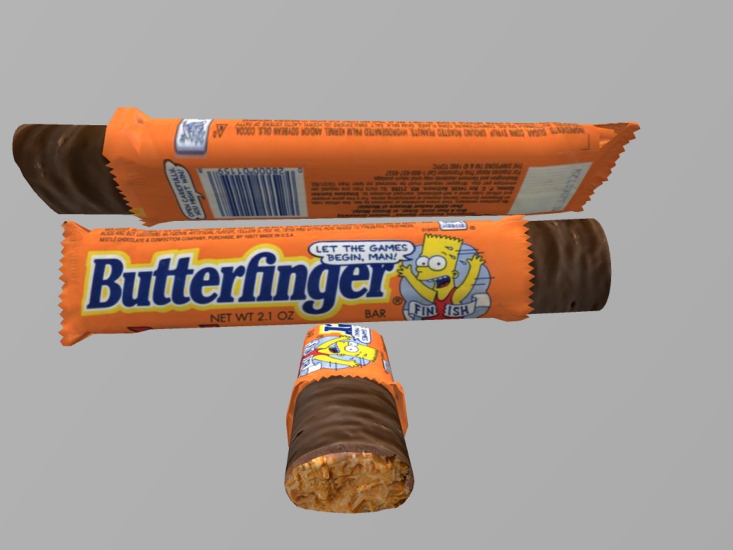 Candy Bars Butter 3D Model TurboSquid 1954156