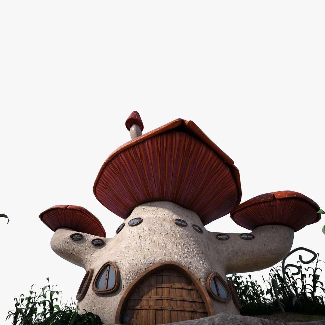 3d Model Mushroom House