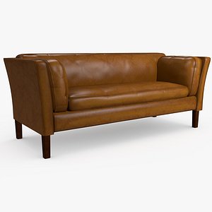 Brown Leather Sofa