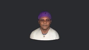 Samuel L Jackson- Realistic bust head ready