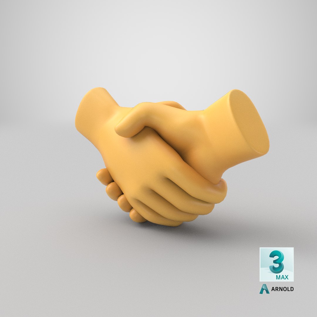 Händedruck-Geste Emoji 3D-Modell - TurboSquid 1549535