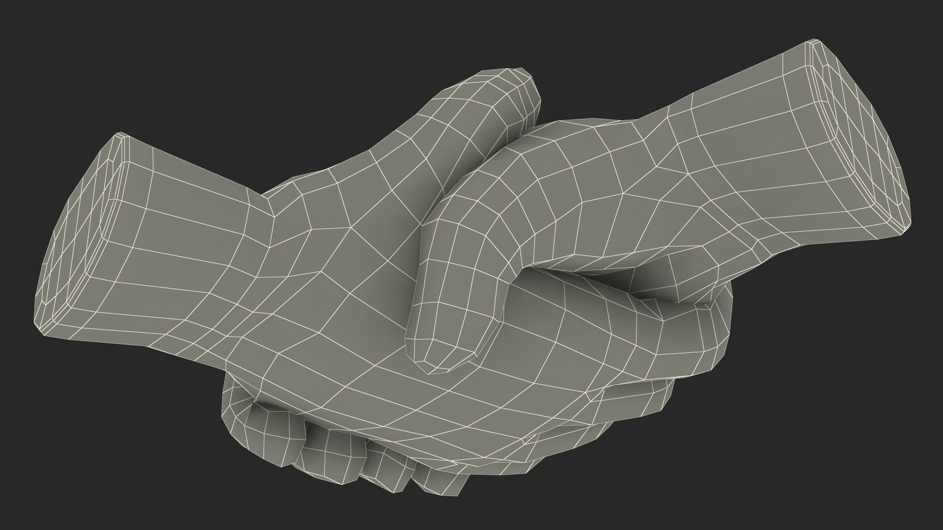 Handshake Gesture Emoji 3D Model $19 - .3ds .blend .c4d .fbx .max