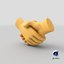 handshake gesture emoji hands 3D model