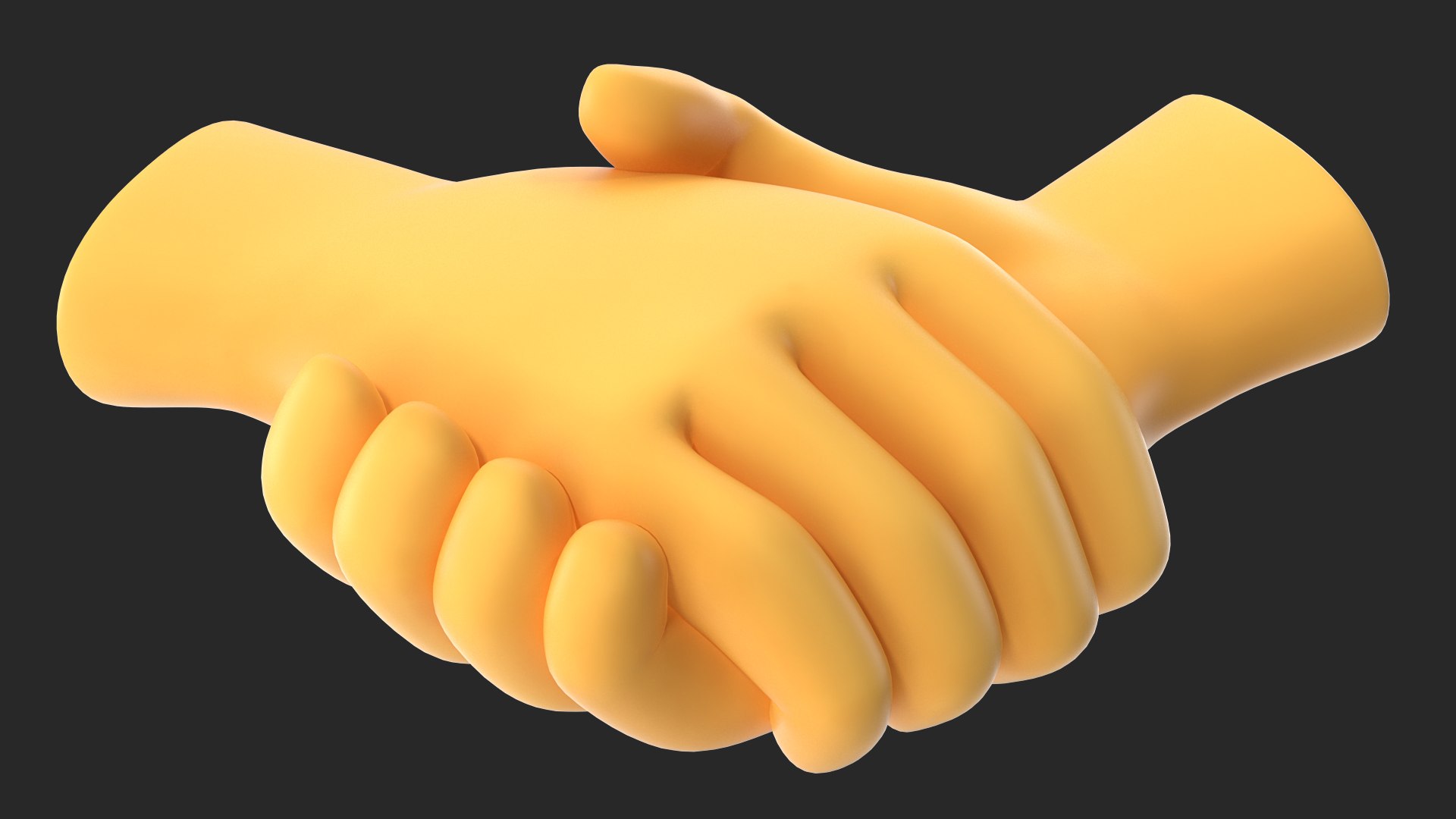 Golden Handshake emoji long sleeve – Hooked