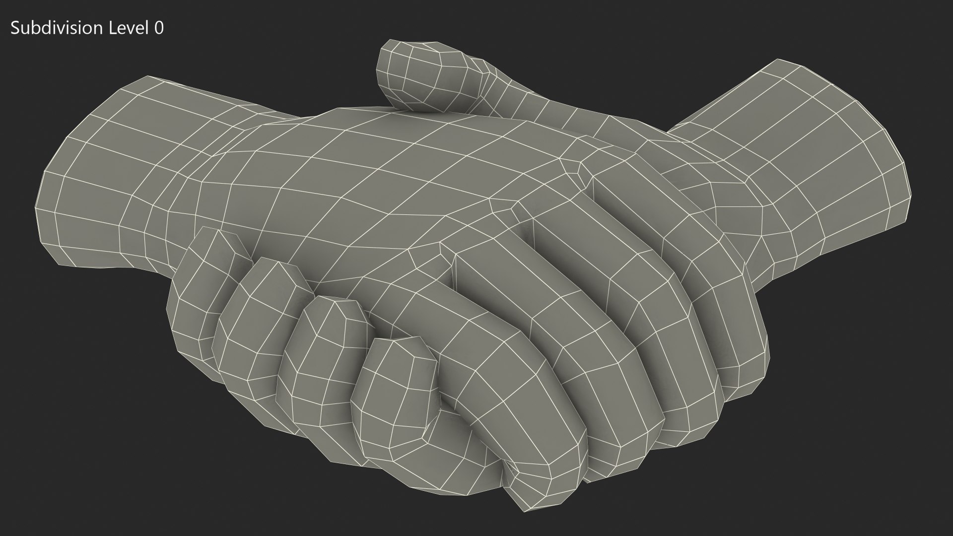 Handshake gesture emoji hands 3D model - TurboSquid 1549535